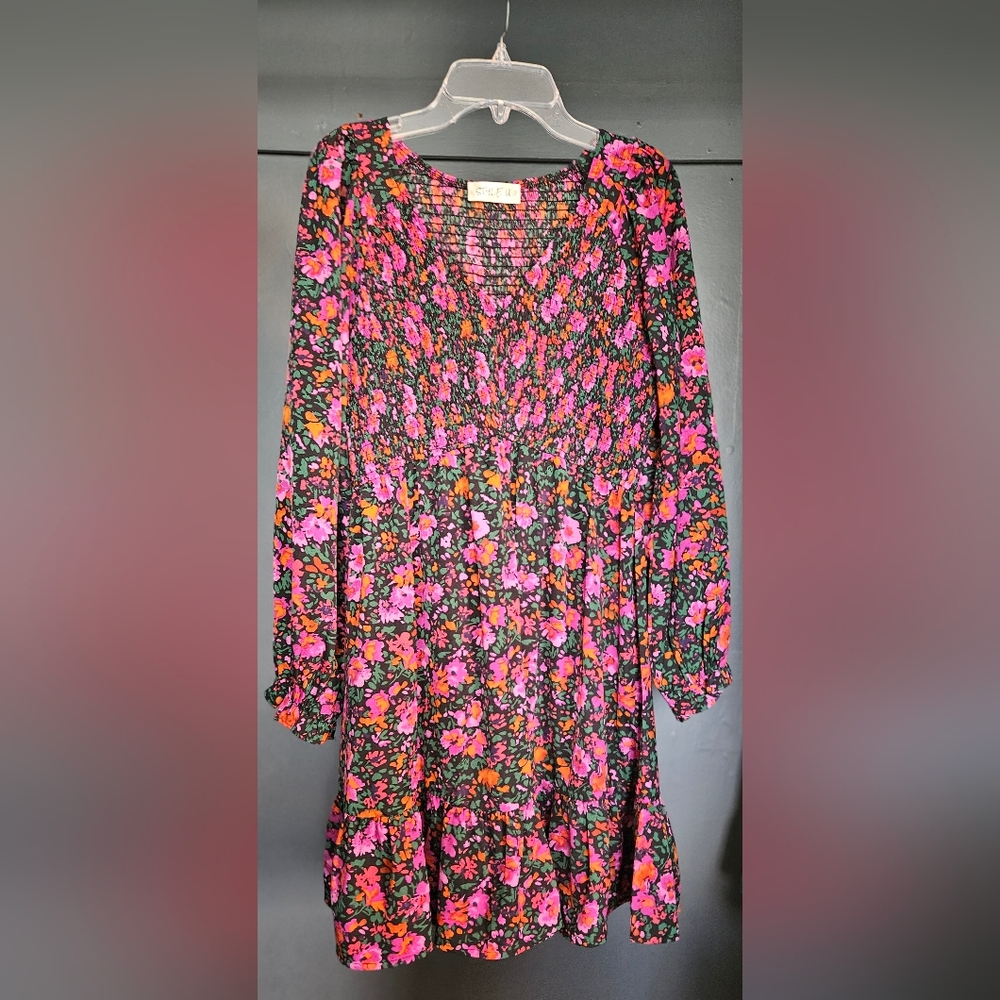 Vibrant Floral Women's Blouse